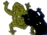 frat-len Crochet Frog